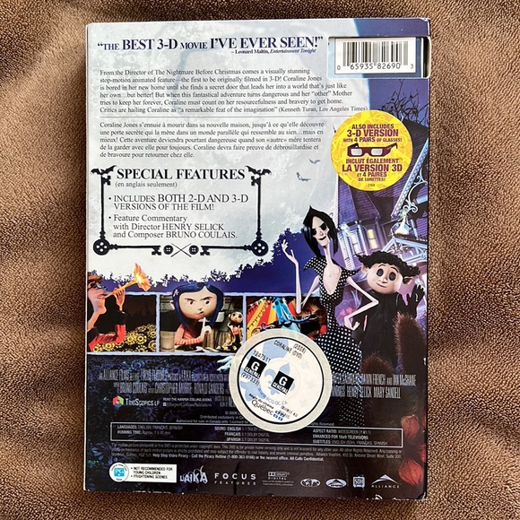 3-D DVD Coraline 🎥 🍿 - Picture 2 of 2